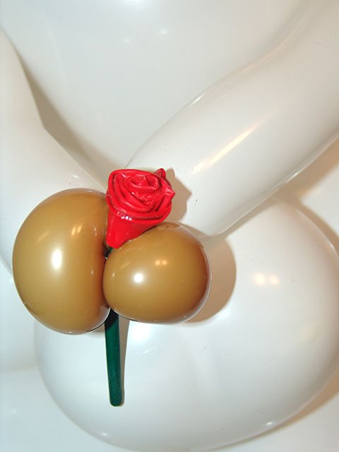 These wedding shower balloon centerpieces were a great touch to this party