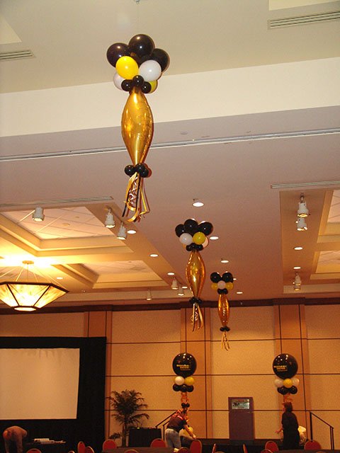 hanging balloon decorations denver hanging balloon decorations denver