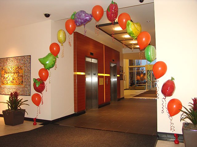 fruit and vegetable balloon arch fruit and vegetable balloon arch