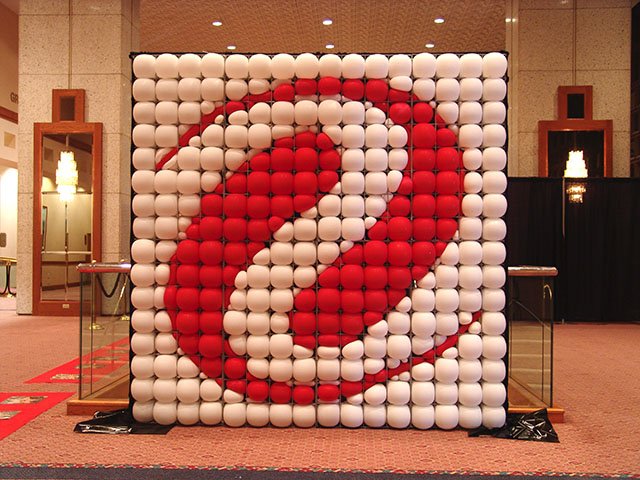 large corporate balloon logo sculpture large corporate balloon logo sculpture