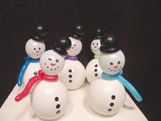 snowman balloon centerpieces aurora colorado